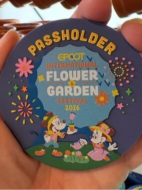 Passholder EPCOT International Flower & Garden Festival 2026 Pin - Purple